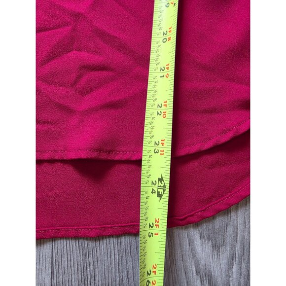 Nine West Womens Red Long Sleeve Blouse Size M - Picture 7 of 8